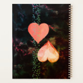 Waterverf Roze Hart Bloemen Evenement Planner (Achterkant)