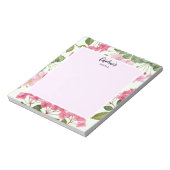 Waterverf Roze Hydrangea en Japans Anemone Notitieblok (Gedraaid)