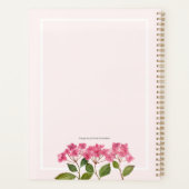 Waterverf Roze Hydrangea Lacecaps Illustratie Planner (Achterkant)