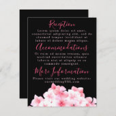 Waterverf Roze hydrangea Ontvanger Kaarten (Voorkant / Achterkant)