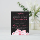 Waterverf Roze hydrangea Ontvanger Kaarten (Staand voorkant)