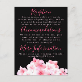 Waterverf Roze hydrangea Ontvanger Kaarten