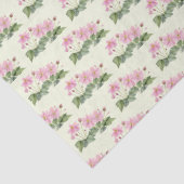 Waterverf Roze Japans Anemoon Illustratie Tissuepapier (Detail)