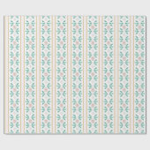 Waterverf Roze Kerstboom Grandmillennial Cadeaupapier (Vlak)