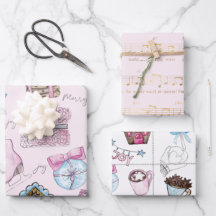 Waterverf Roze Kerstmis