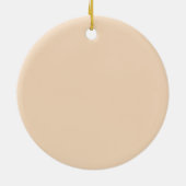 Waterverf roze kunstbloem keramisch ornament (Achterkant)