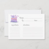 Waterverf Roze Lavendel Cake Recept (Voorkant)