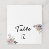 Waterverf roze lavendel rozen minimalistisch (Buitenkant ongevouwen)