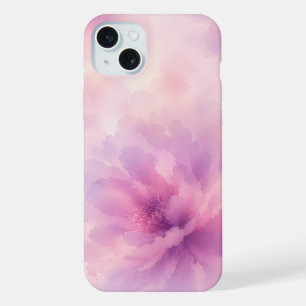 Waterverf Roze Lavendelbloesem Abstract iPhone 15 Plus Case