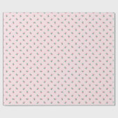 Waterverf Roze Mini Ditsy Bloemenpatroon Cadeaupapier (Vlak)