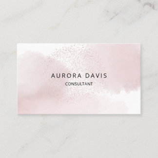 Waterverf Roze - minimalistisch modern Visitekaartje