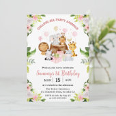 Waterverf Roze Oerwouden Veerdag Kaart (Staand voorkant)