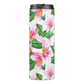 Waterverf Roze Orchideeën Thermosbeker (Achterkant)