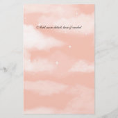 Waterverf Roze Pampas Grass en Goud (Achterkant)