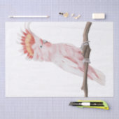 Waterverf roze papegaai tissuepapier (Craft)