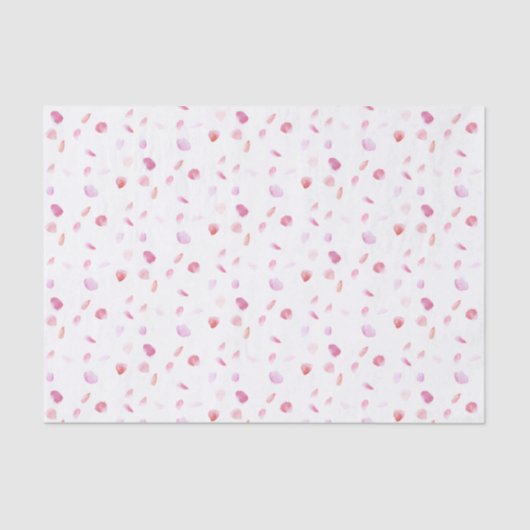 Waterverf roze perzik Roos bloemblaadjes Tissuepapier (Voorkant)