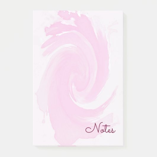 waterverf roze pierstrepen post-it® notes (Voorkant)