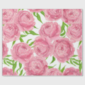 Waterverf roze pinda's cadeaupapier (Vlak)