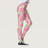 Waterverf roze pinda's leggings (Rechts)