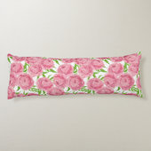 Waterverf roze pinda's lichaamskussen (Achterkant)