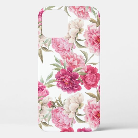 Waterverf Roze Pioenen: bloemenelegantie Case-Mate iPhone Case (Achterkant)