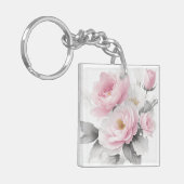 Waterverf roze pony's sleutelhanger (Voorkant Links)