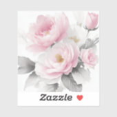 Waterverf roze pony's sticker (Vel)