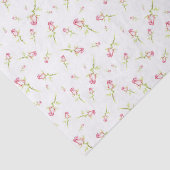 Waterverf roze rode rozen handschilderd tissuepapier (Detail)