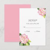 waterverf "Roze roodbruin" RSVP Kaartje (Voorkant / Achterkant)