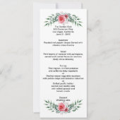 Waterverf Roze Roze Greenery Foliage Weddenschap M (Voorkant)