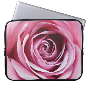 Waterverf roze roze roze roestbloem laptop sleeve