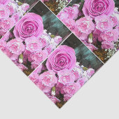 Waterverf roze rozen Baby Tissuepapier (Detail)