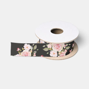 Waterverf Roze Rozen Bloemen Bloemmotief Lint
