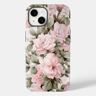 Waterverf Roze rozen Case-Mate iPhone 14 Hoesje