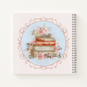 Waterverf Roze Rozen en Boeken Bloemen (Achterkant)