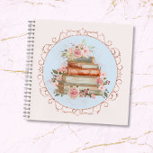 Waterverf Roze Rozen en Boeken Bloemen