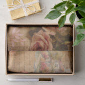  Waterverf roze rozen ontkoppeling Tissuepapier (Geschenk)