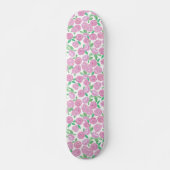 Waterverf, roze rozen skateboard (Voorkant)