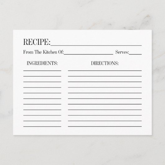 Waterverf Roze Rozen Vrijgezellenfeest Recept Kaar Briefkaart (Achterkant)