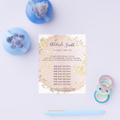 waterverf roze schoonheidssalon flyer (Enkel)