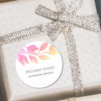 Waterverf Roze Sieraden Designer