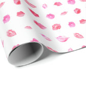 Waterverf Roze spoelen. Patroonafbeelding, rendy o Cadeaupapier (Rol Hoek)