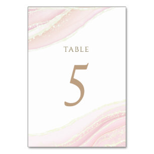 waterverf roze Tabel Nummer 5 Kaart