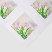 Waterverf roze tapijten voor ontkoppeling tissuepapier (Detail)