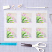 Waterverf roze tapijten voor ontkoppeling tissuepapier (Craft)