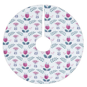 Waterverf Roze vormgeving Kerstboom Rok