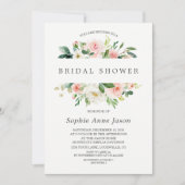 Waterverf Roze Vrijgezellenfeest Lijst Kaart (Voorkant)