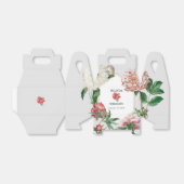 Waterverf Roze Wit Pioenrozen Bloemen Bruiloft Bedankdoosjes (Uitgevouwen)