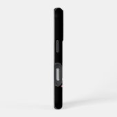 Waterverf Roze Zwarte Kersenbloesem Monogram iPhone Hoesje (Rechterkant)