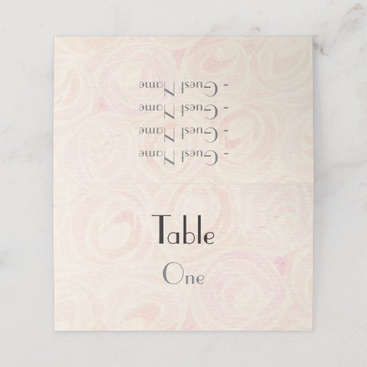 Waterverf rozen (Buitenkant ongevouwen)